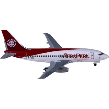 1:400 Relación de AC411192 AeroPeru Peruana de Aviación Boeing 737-200 de la Aerolínea N412CE Die Cast Avion de Metal Avión Modelo Juguetes Para los Niños