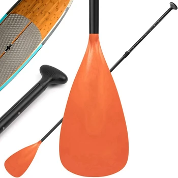 3X Ajustable Stand Up Paddle Board de Pádel Con Exclusivo Diseño de la Cerradura Flotante Eje de Aleación Paddleboard de Pádel,Naranja