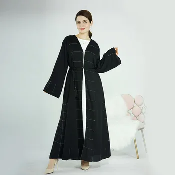 Abaya Musulmán Kimono Islámico De Dubai Ropa Turco Modestos Trajes Hiyab Túnica De Ramadán, Eid Kaftan Árabe Vestido ( No Interior Vestido )