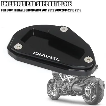 Accesorios de la motocicleta Para la Ducati Diavel 2011-2023 CNC Soporte de Pie Soporte de Lado la Extensión de la Almohadilla de la Placa de Soporte
