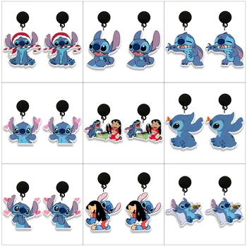 Disney Puntada de Impresión de Resina Pendientes de dibujos animados Cosplay de Personajes de Artesanía de Acrílico Epoxi de Pescado Gancho de los Pendientes para las mujeres
