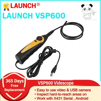 El LANZAMIENTO X431 VSP600 VSP 600 VSP-600 Videoscopio Cámara Endoscopio Inspección al Coche Espejo Flexible IP67 Impermeable 6LED Ajustable