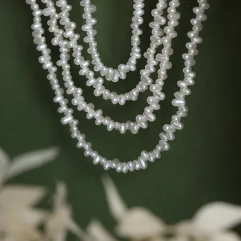 Imitación De Perlas De Las Mujeres Collar Hecho A Mano Clásico Caja De Acero Inoxidable De La Cadena Collar De La Joyería De Regalo