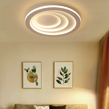 led de Iluminación de la lámpara para la sala de estar Dormitorio AC85-265V Modernas Lámparas de araña en el Techo del Brillo led de la Ronda de Hardware Araña de Luces