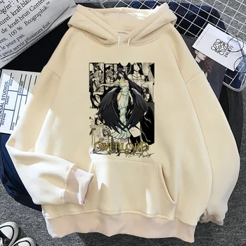 Overlord sudaderas con capucha de las mujeres anime divertido 90 camiseta de manga larga hoddies mujeres estética de la ropa