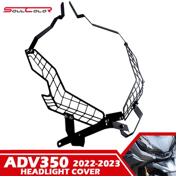 Se adapta Para el ADV-350 2022 2023 ADV 350 22'-23' ADV350 Accesorios de la Motocicleta Faro Delantero Rejilla Cubierta de la protección de Protector Decorativo