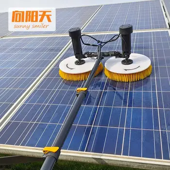 Sunnysmiler Eléctrico Panel Solar Cepillo de Limpieza Para la Limpieza de Paneles Solares motor del cepillo