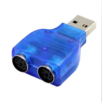 USB 2.0 a PS/2 adaptador Para usar tu PS/2 Teclado/Ratón a un puerto USB de la computadora accesorios Envío de la Gota