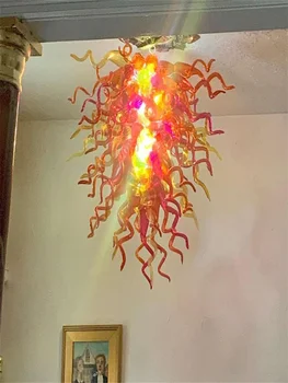 Vintage Decoración de la Habitación de Araña de Luces de Pasillo de colores para un Banquete de Lujo, Lámpara de Techo Comedor Cocina