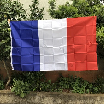 Z-UNA BANDERA 3*5 PIES Francia bandera de 90*150cm poliéster colgando nacional francés de Interior al aire libre de la Decoración de la bandera