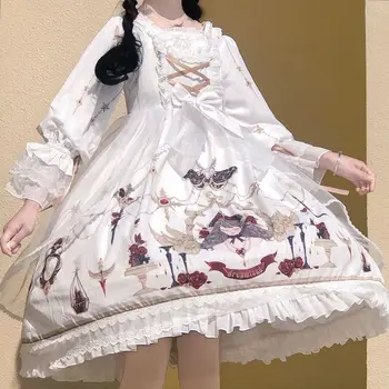 【 Lugar 】 Coalfell Lolita Lolita Vestido de la Muchacha del Sueño OP Japonés Suave Vestido de Niña